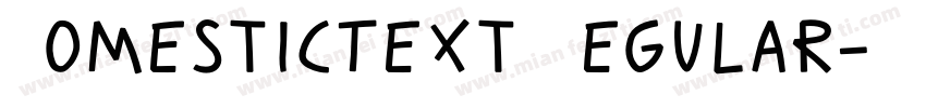 DomesticText Regular字体转换